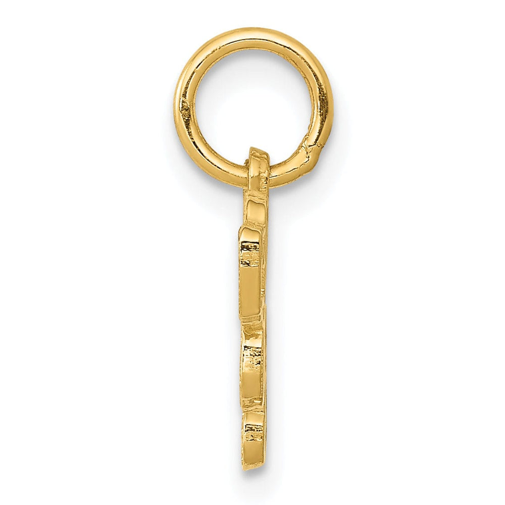 Lovely Rita's Pendants & Charms 14k Yellow Gold Textured Polished Finish Saint Bernard Charm Pendant