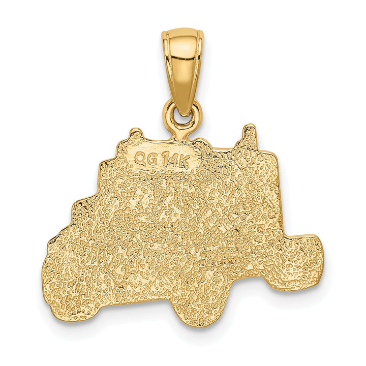 Lovely Rita's Pendants & Charms 14k Yellow Gold Textured Truck Cab Pendant