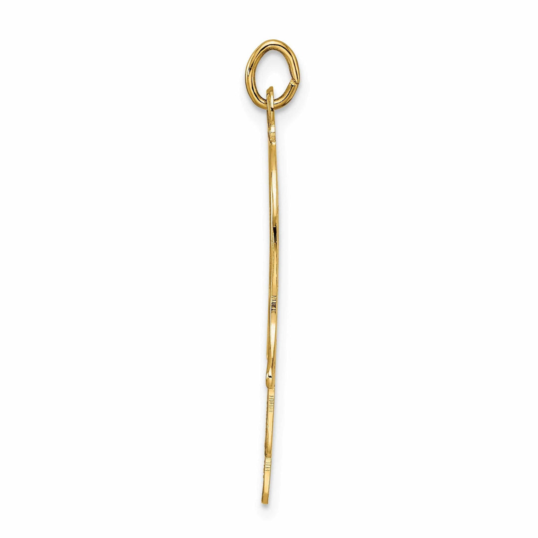 Lovely Rita's Pendants & Charms 14k Yellow Gold Unisex Polished Finish Filligree Design Hamsa Pendant