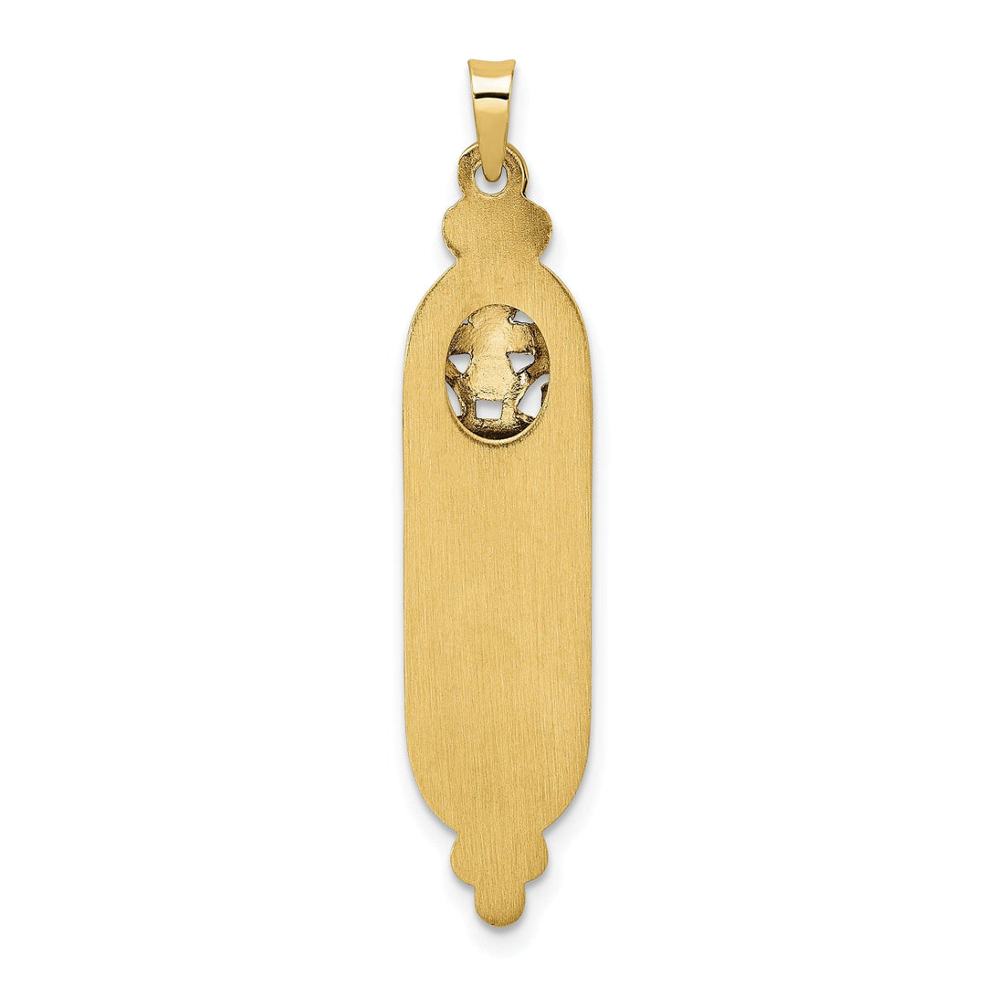 Lovely Rita's Pendants & Charms 14k Yellow Gold Unisex Solid Mezuzah with Star of David Pendant
