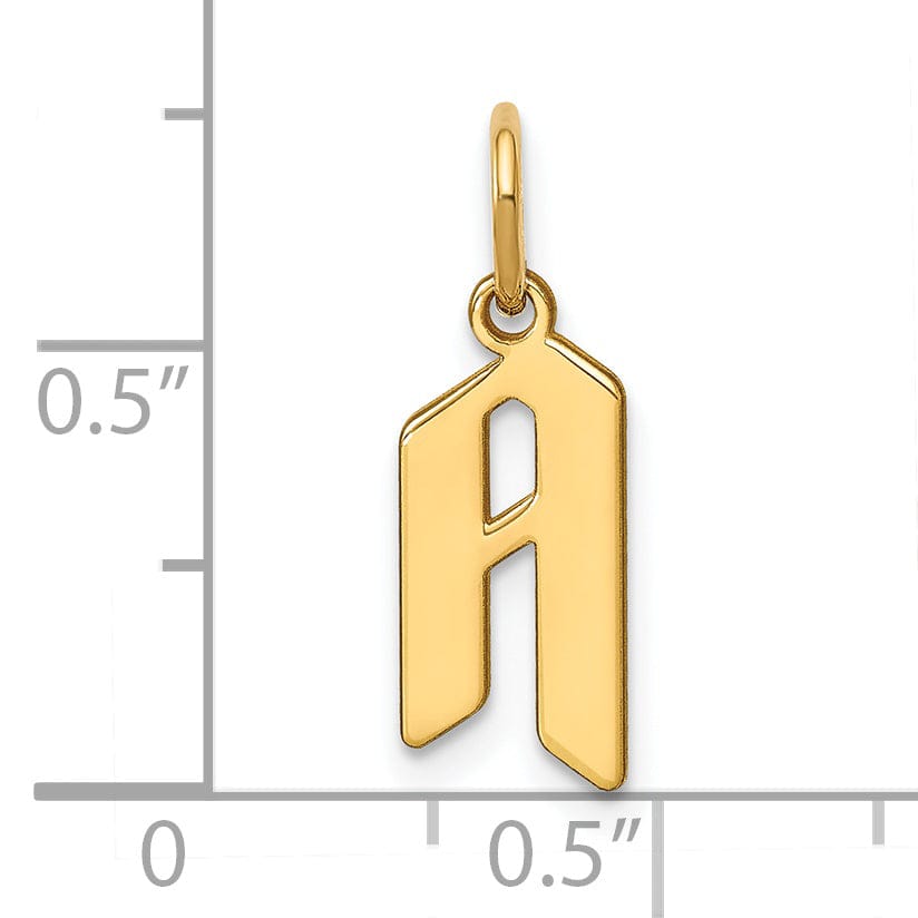Lovely Rita's Pendants & Charms 14K Yellow Gold Upper Case Letter A Initial Charm Pendant