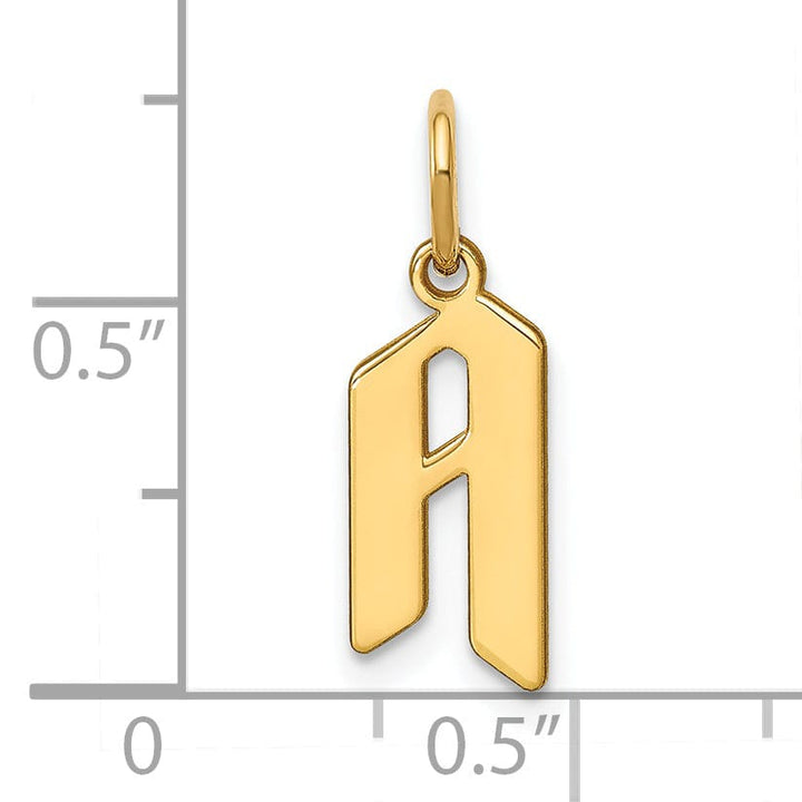 Lovely Rita's Pendants & Charms 14K Yellow Gold Upper Case Letter A Initial Charm Pendant
