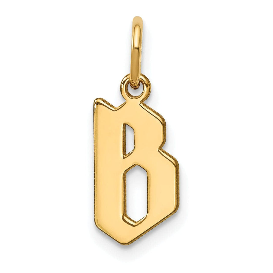 Lovely Rita's Pendants & Charms 14K Yellow Gold Upper Case Letter B Initial Charm Pendant