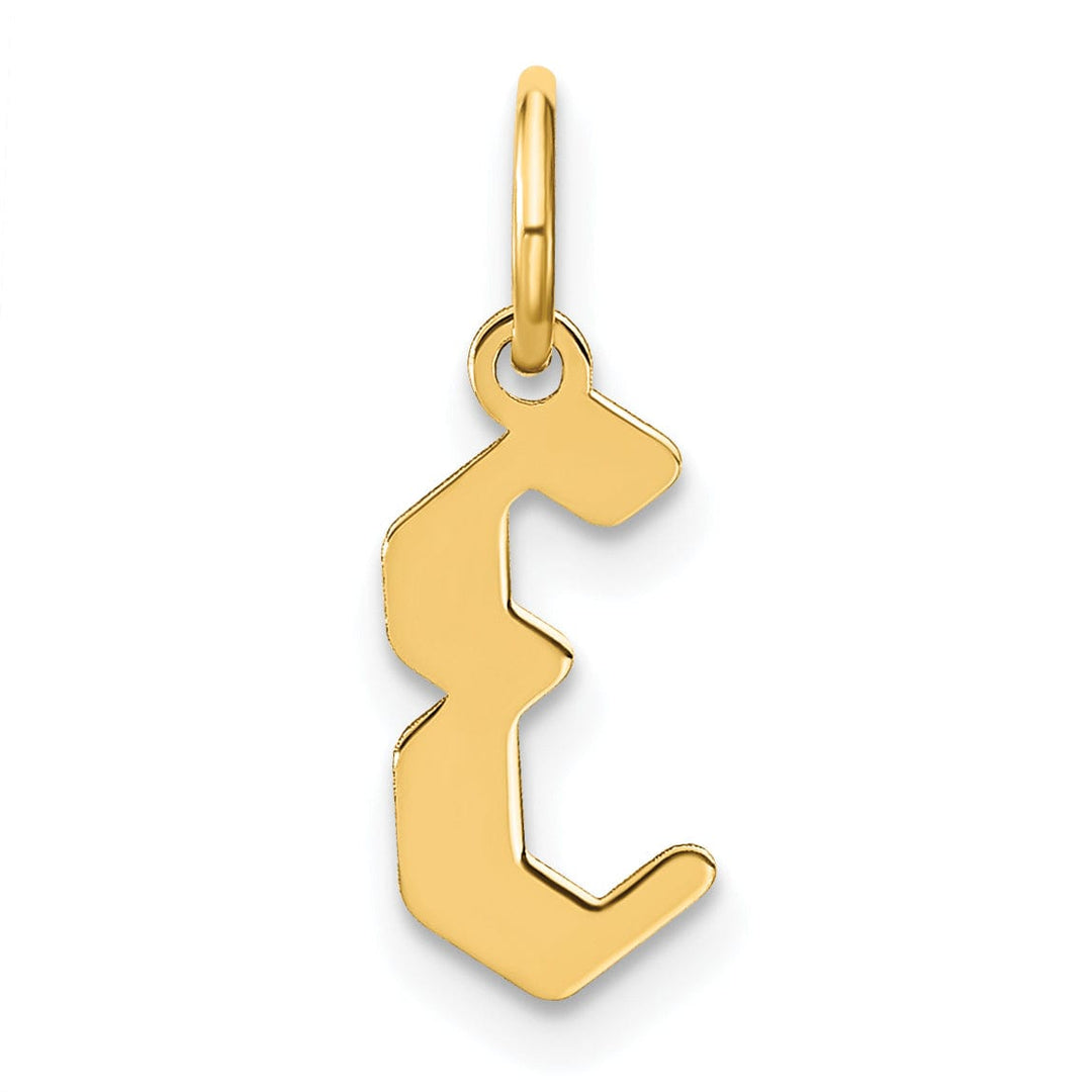 Lovely Rita's Pendants & Charms 14K Yellow Gold Upper Case Letter E Initial Charm Pendant
