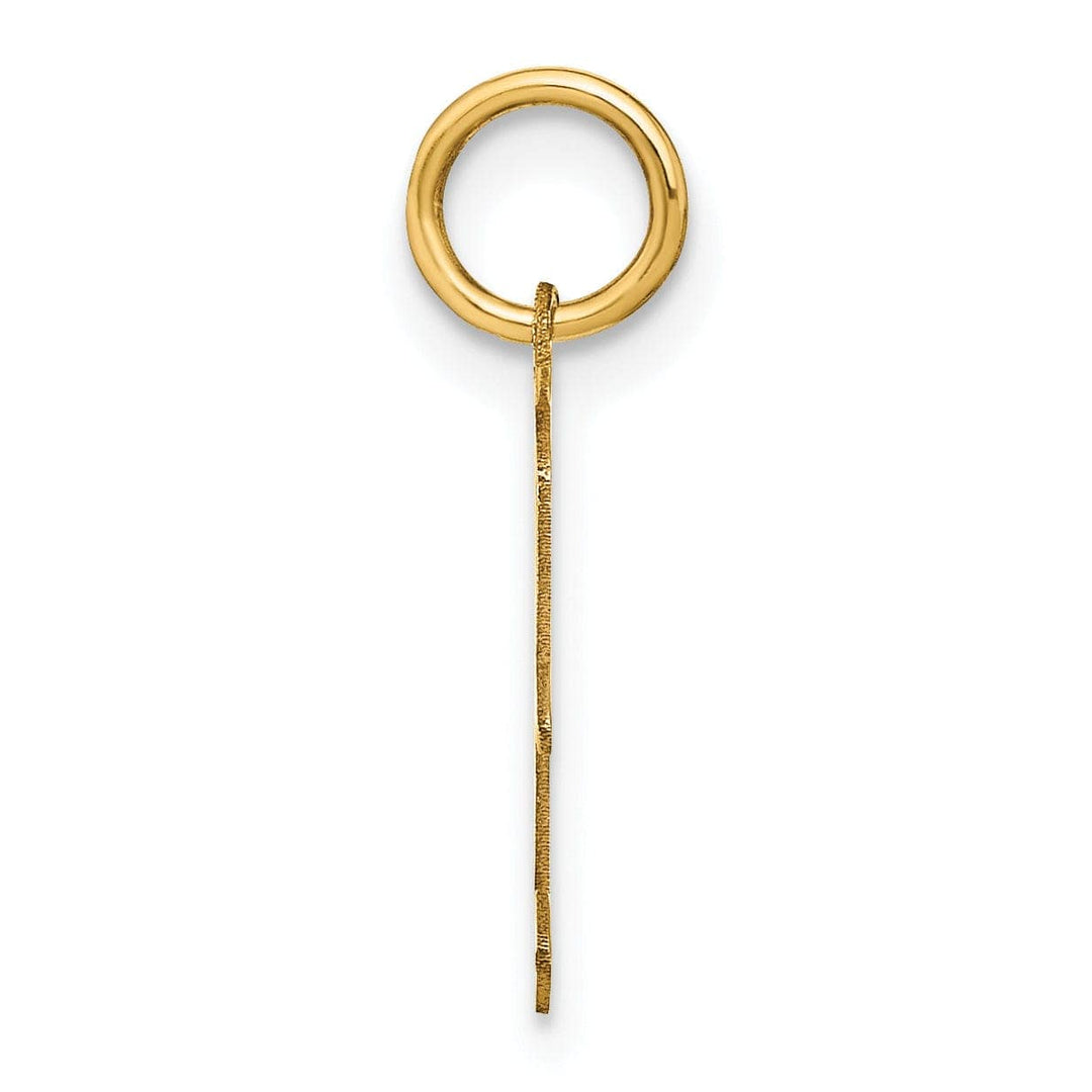 Lovely Rita's Pendants & Charms 14K Yellow Gold Upper Case Letter F Initial Charm Pendant