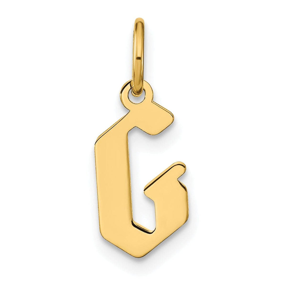 Lovely Rita's Pendants & Charms 14K Yellow Gold Upper Case Letter G Initial Charm Pendant