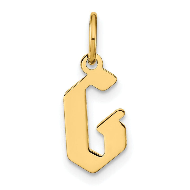 Lovely Rita's Pendants & Charms 14K Yellow Gold Upper Case Letter G Initial Charm Pendant