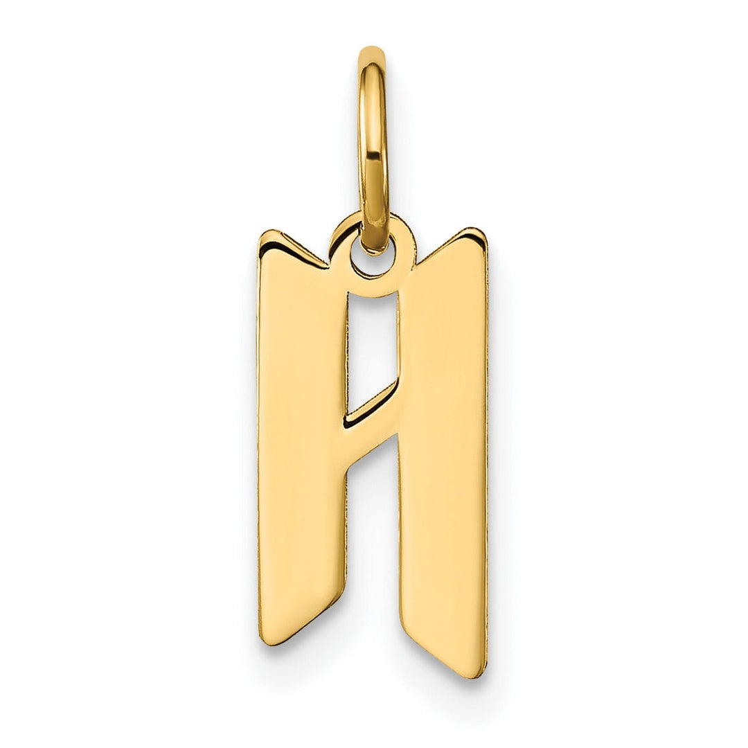 Lovely Rita's Pendants & Charms 14K Yellow Gold Upper Case Letter H Initial Charm Pendant