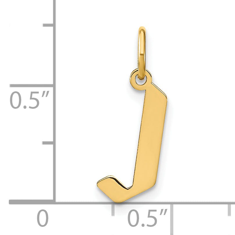 Lovely Rita's Pendants & Charms 14K Yellow Gold Upper Case Letter J Initial Charm Pendant