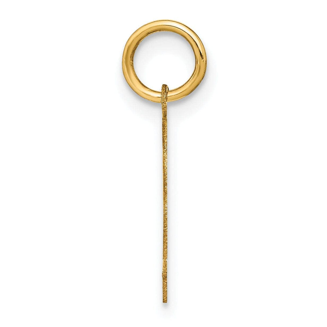 Lovely Rita's Pendants & Charms 14K Yellow Gold Upper Case Letter J Initial Charm Pendant