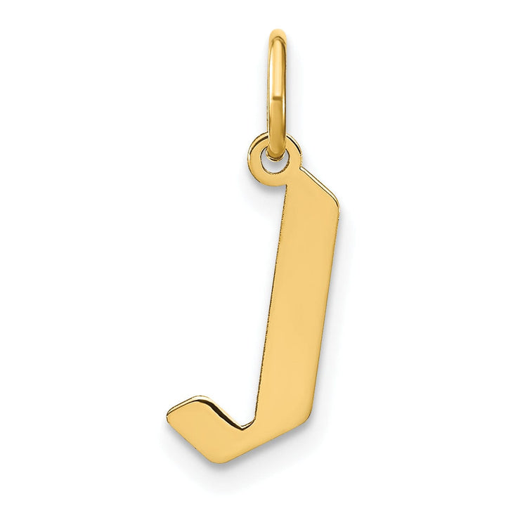 Lovely Rita's Pendants & Charms 14K Yellow Gold Upper Case Letter J Initial Charm Pendant