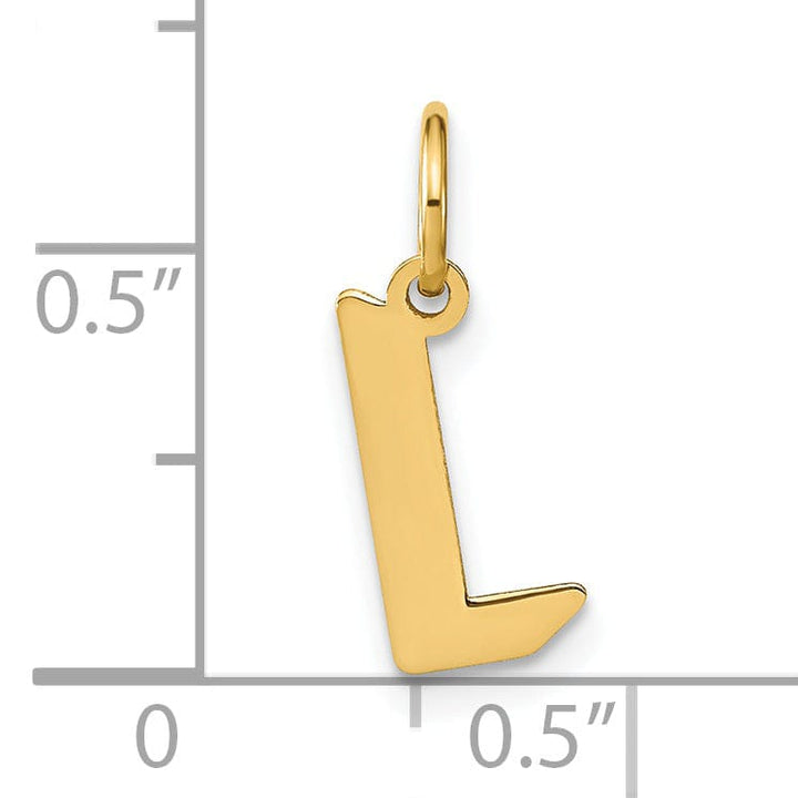 Lovely Rita's Pendants & Charms 14K Yellow Gold Upper Case Letter L Initial Charm Pendant