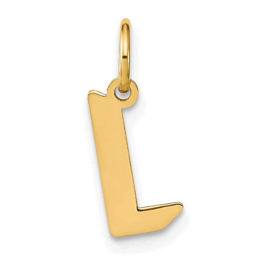 Lovely Rita's Pendants & Charms 14K Yellow Gold Upper Case Letter L Initial Charm Pendant
