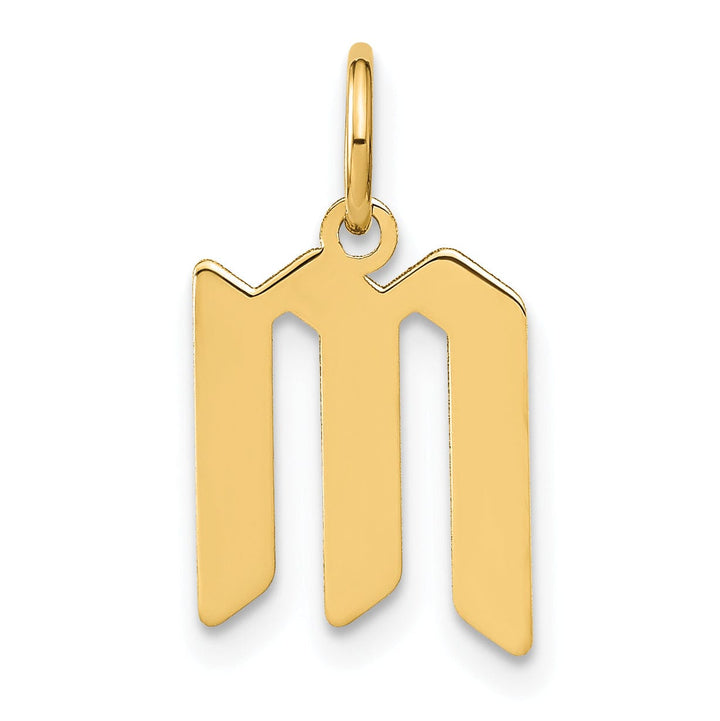 Lovely Rita's Pendants & Charms 14K Yellow Gold Upper Case Letter M Initial Charm Pendant