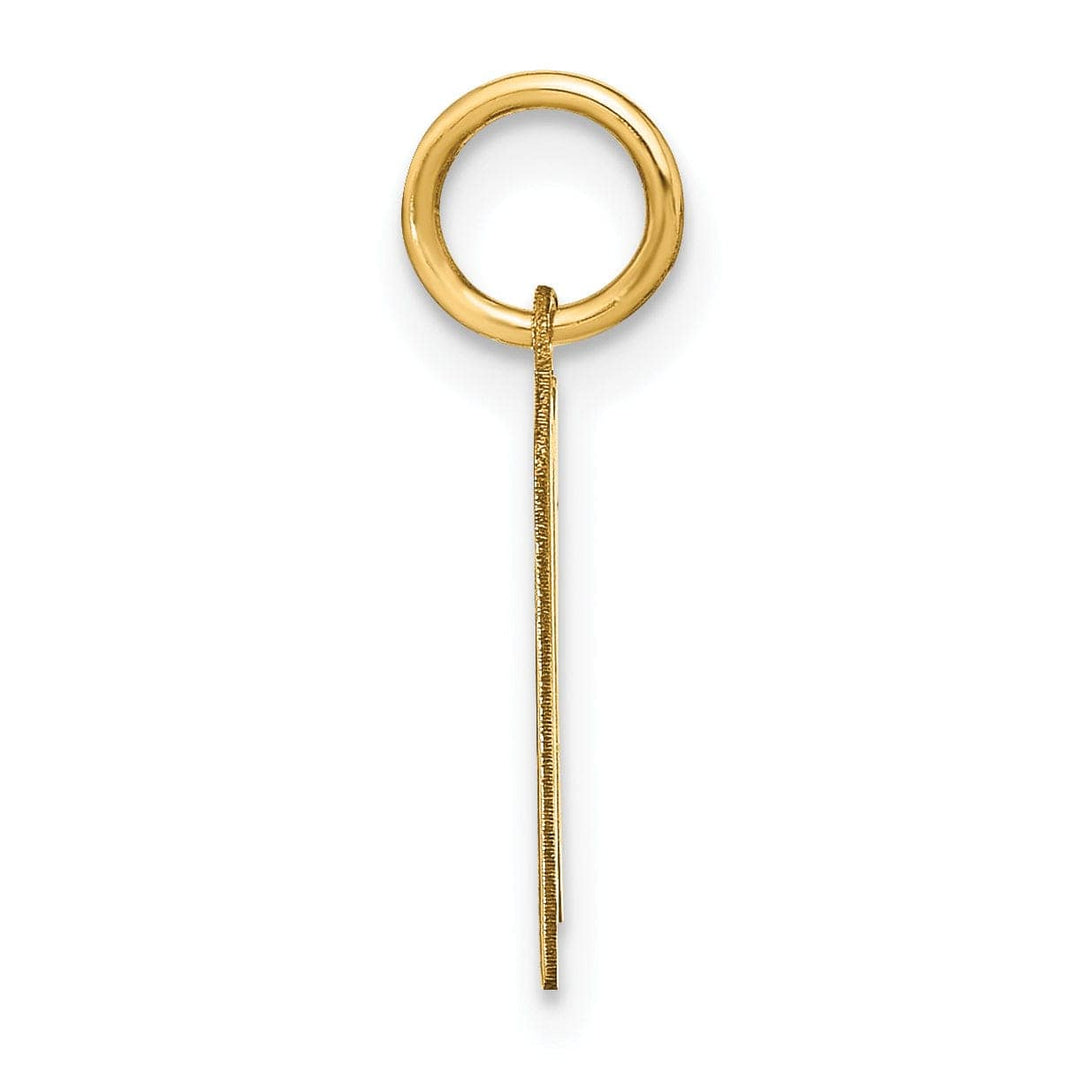 Lovely Rita's Pendants & Charms 14K Yellow Gold Upper Case Letter N Initial Charm Pendant