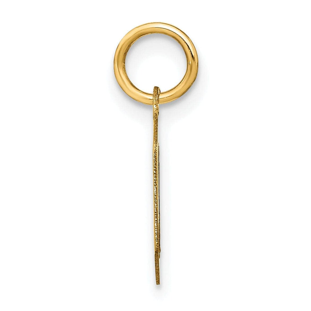 Lovely Rita's Pendants & Charms 14K Yellow Gold Upper Case Letter O Initial Charm Pendant