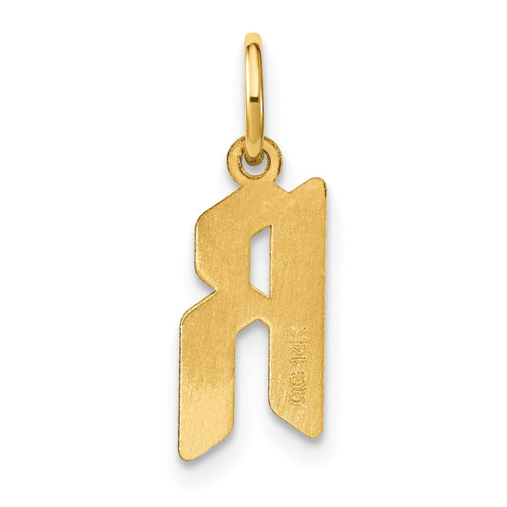 Lovely Rita's Pendants & Charms 14K Yellow Gold Upper Case Letter R Initial Charm Pendant
