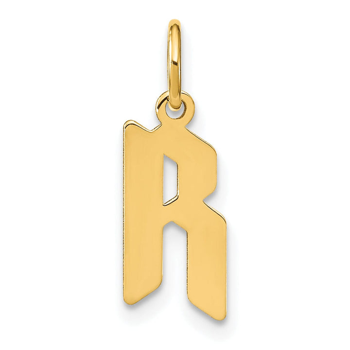 Lovely Rita's Pendants & Charms 14K Yellow Gold Upper Case Letter R Initial Charm Pendant