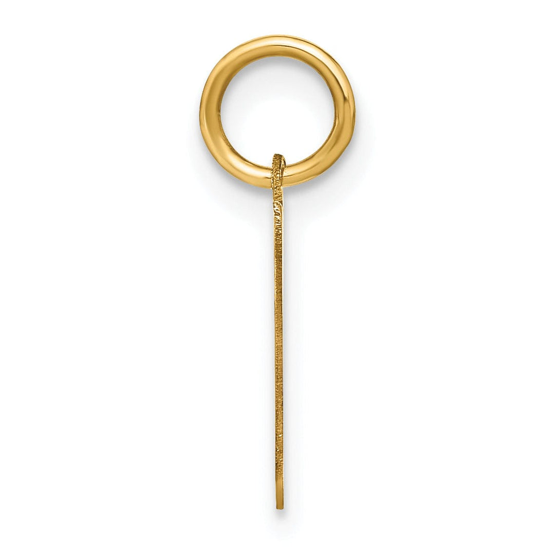 Lovely Rita's Pendants & Charms 14K Yellow Gold Upper Case Letter V Initial Charm Pendant