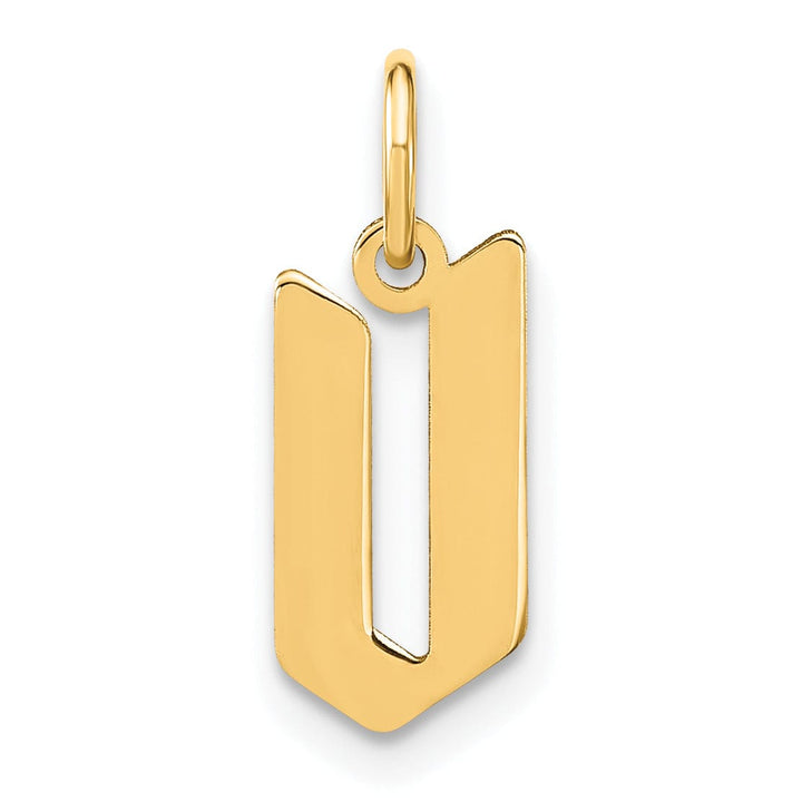 Lovely Rita's Pendants & Charms 14K Yellow Gold Upper Case Letter V Initial Charm Pendant