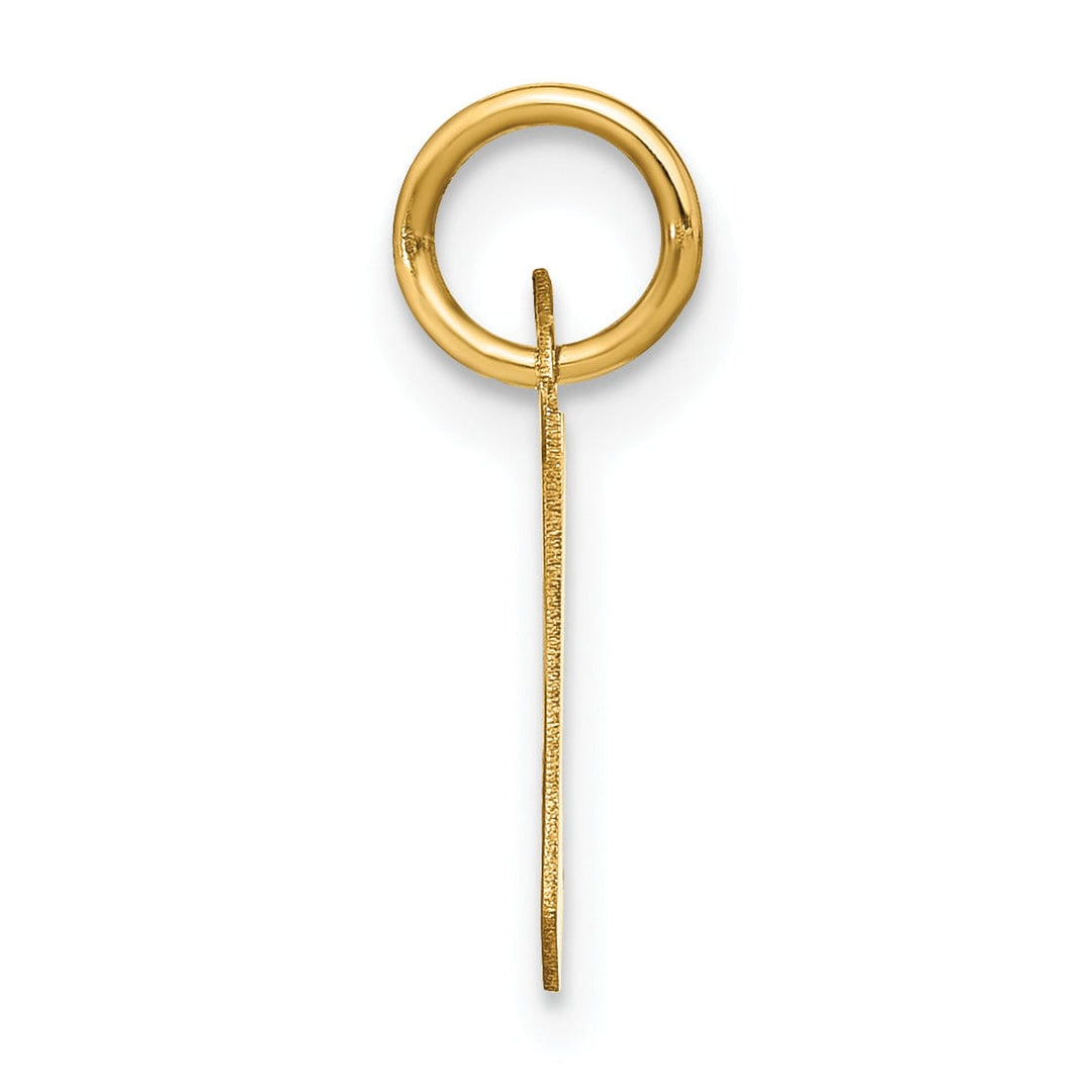 Lovely Rita's Pendants & Charms 14K Yellow Gold Upper Case Letter W Initial Charm Pendant