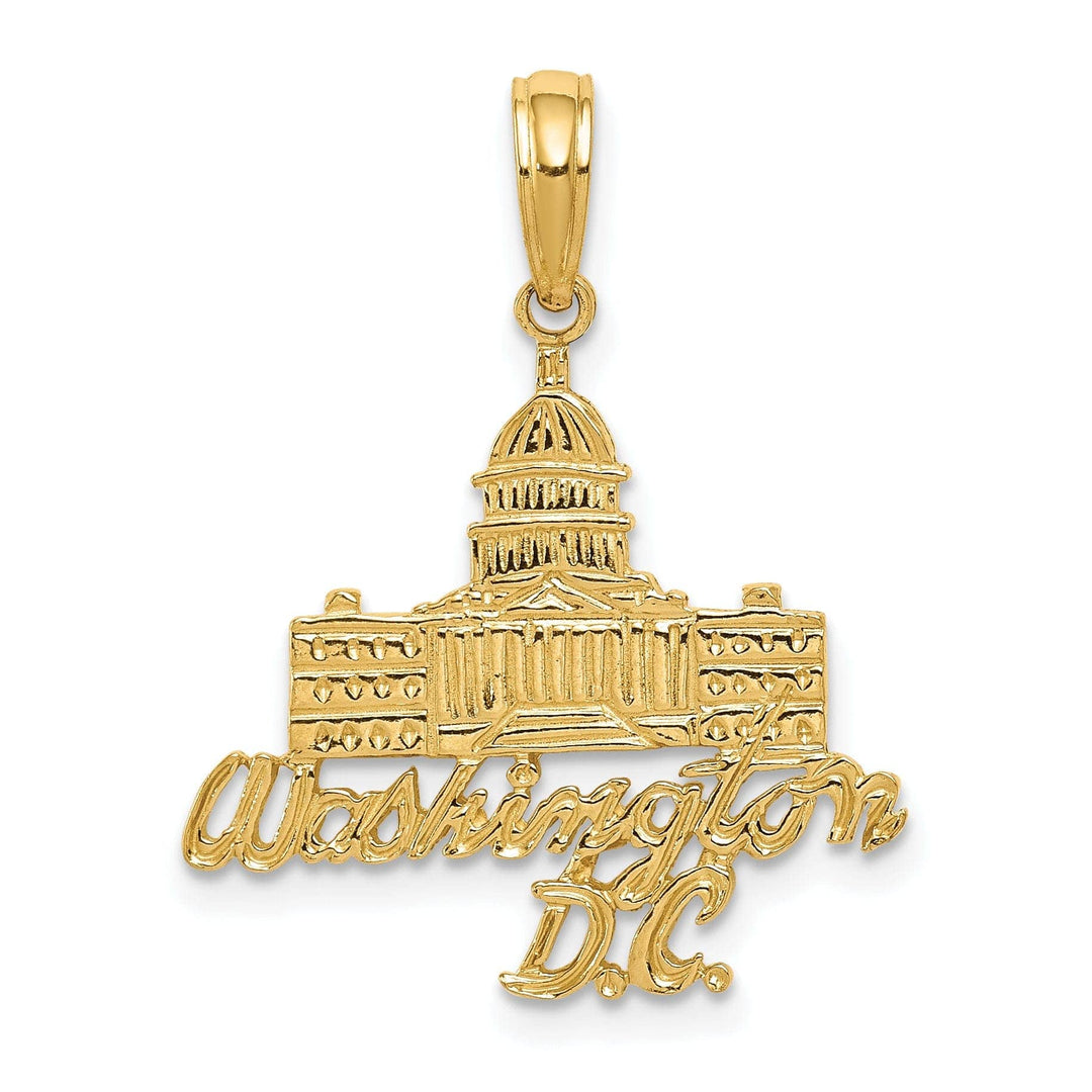 Lovely Rita's Pendants & Charms 14k Yellow Gold Washington Capitol Pendant