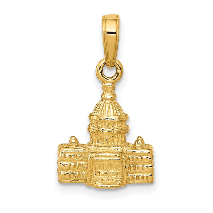 Lovely Rita's Pendants & Charms 14k Yellow Gold Washington D.C. Capital Pendant