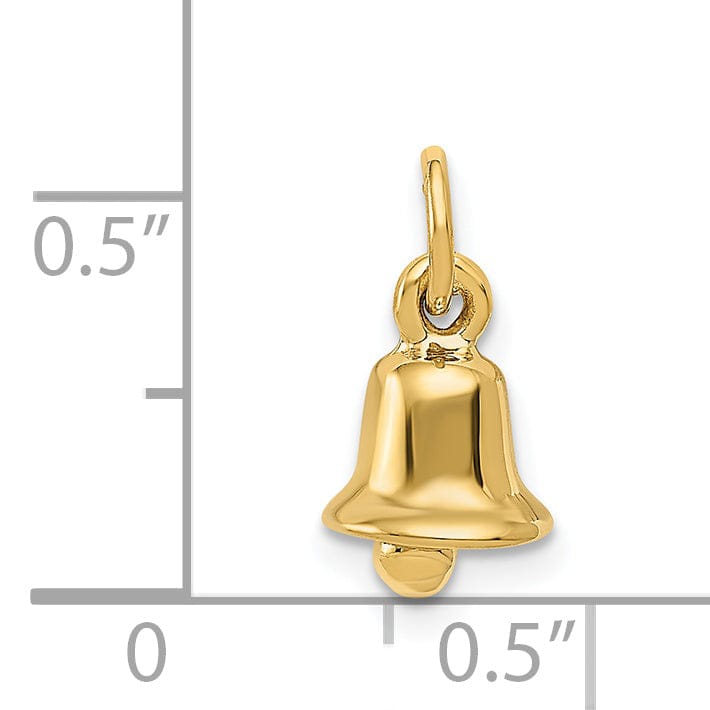 Lovely Rita's Pendants & Charms 14k Yellow Gold Wedding Bell Charm Pendant