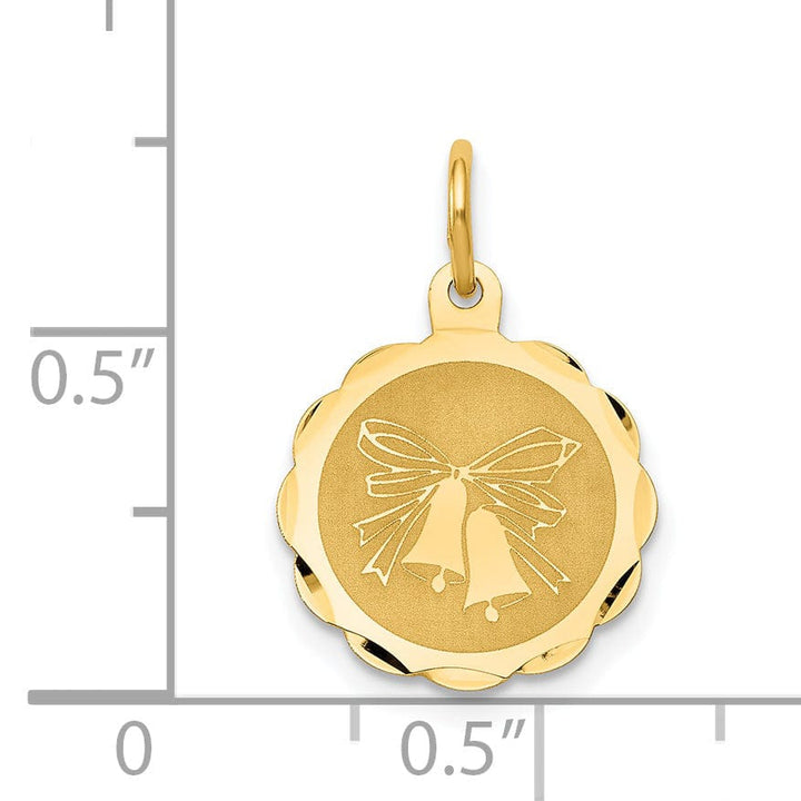Lovely Rita's Pendants & Charms 14k Yellow Gold Wedding Bells Charm Pendant