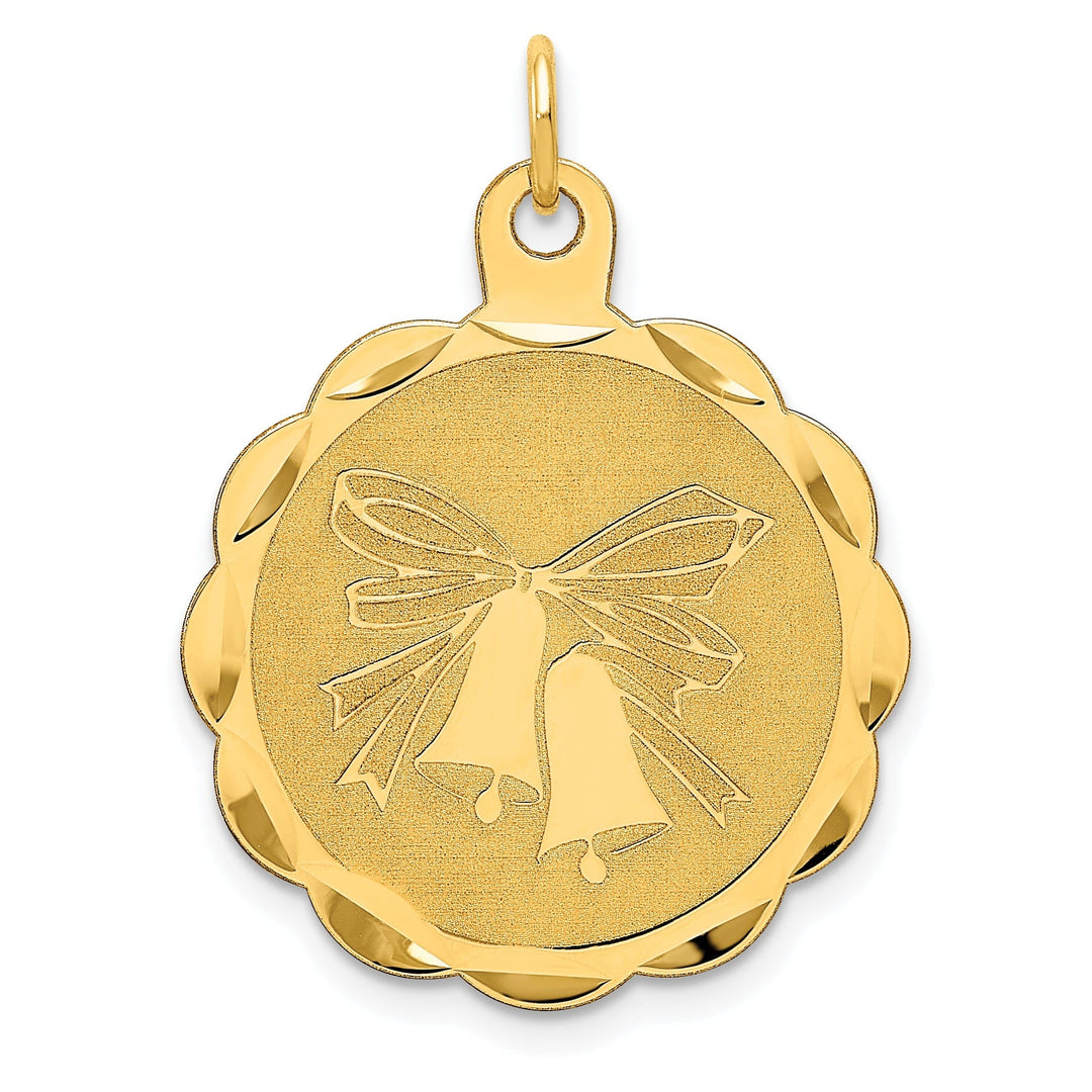 Lovely Rita's Pendants & Charms 14k Yellow Gold Wedding Bells Charm Pendant
