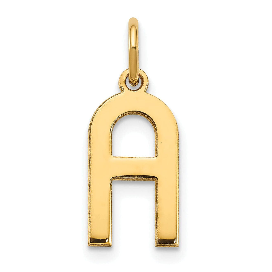 Lovely Rita's Pendants & Charms 14k Yellow Gold Women's Letter A Initial Charm Pendant