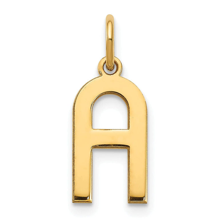 Lovely Rita's Pendants & Charms 14k Yellow Gold Women's Letter A Initial Charm Pendant