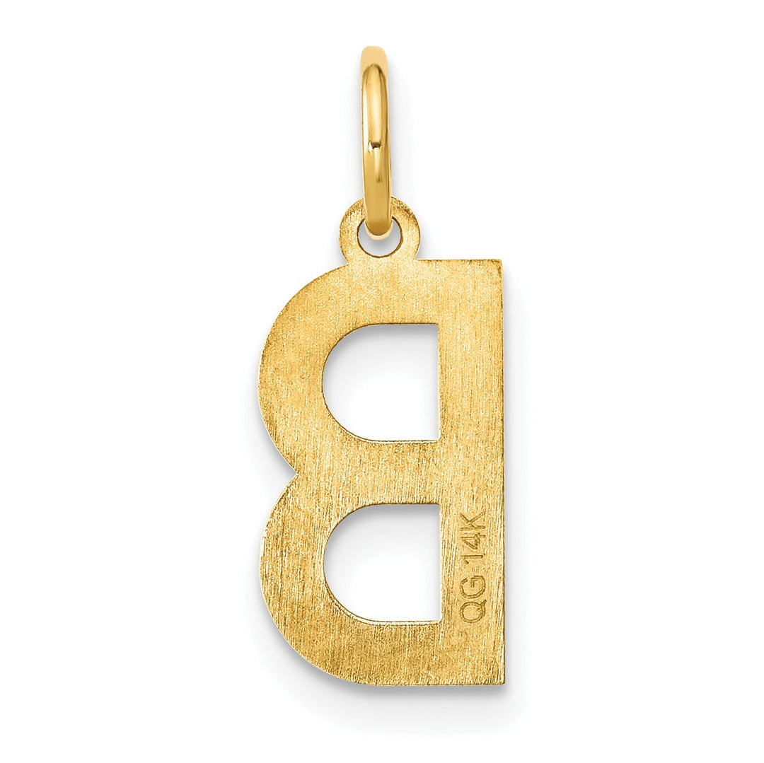 Lovely Rita's Pendants & Charms 14k Yellow Gold Women's Letter B Initial Charm Pendant