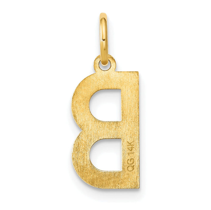 Lovely Rita's Pendants & Charms 14k Yellow Gold Women's Letter B Initial Charm Pendant