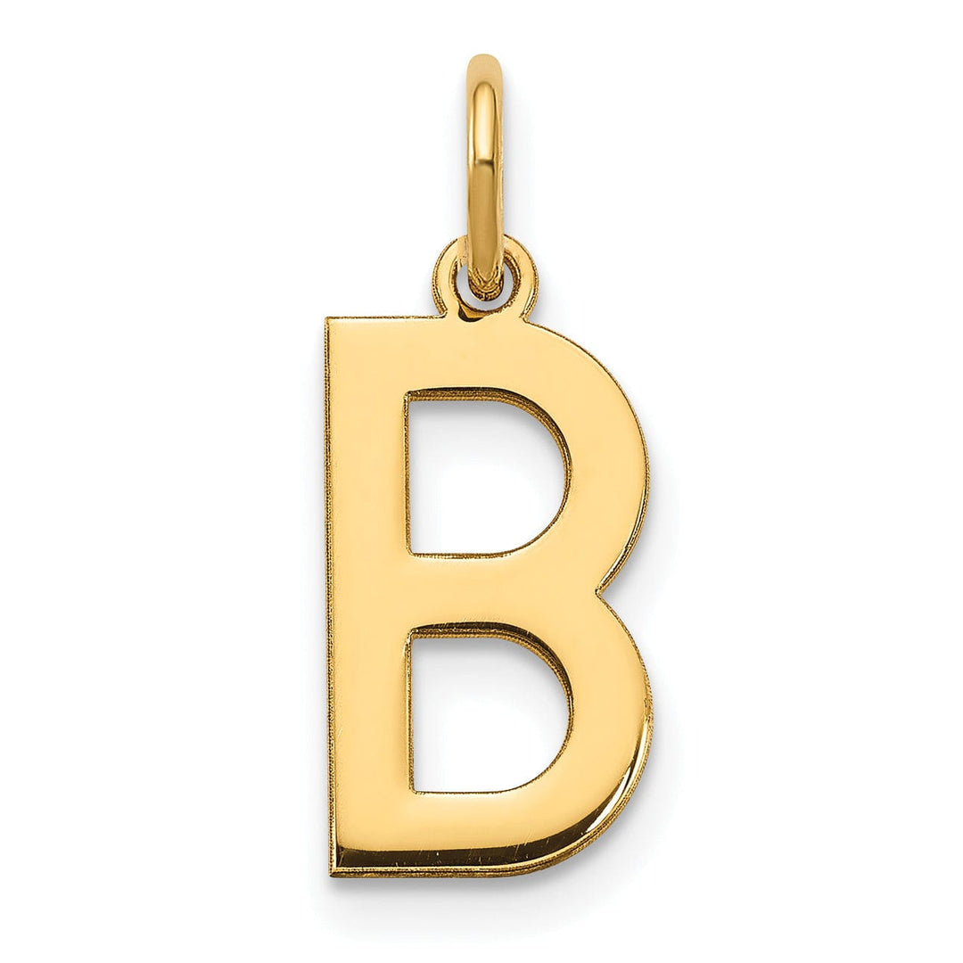 Lovely Rita's Pendants & Charms 14k Yellow Gold Women's Letter B Initial Charm Pendant