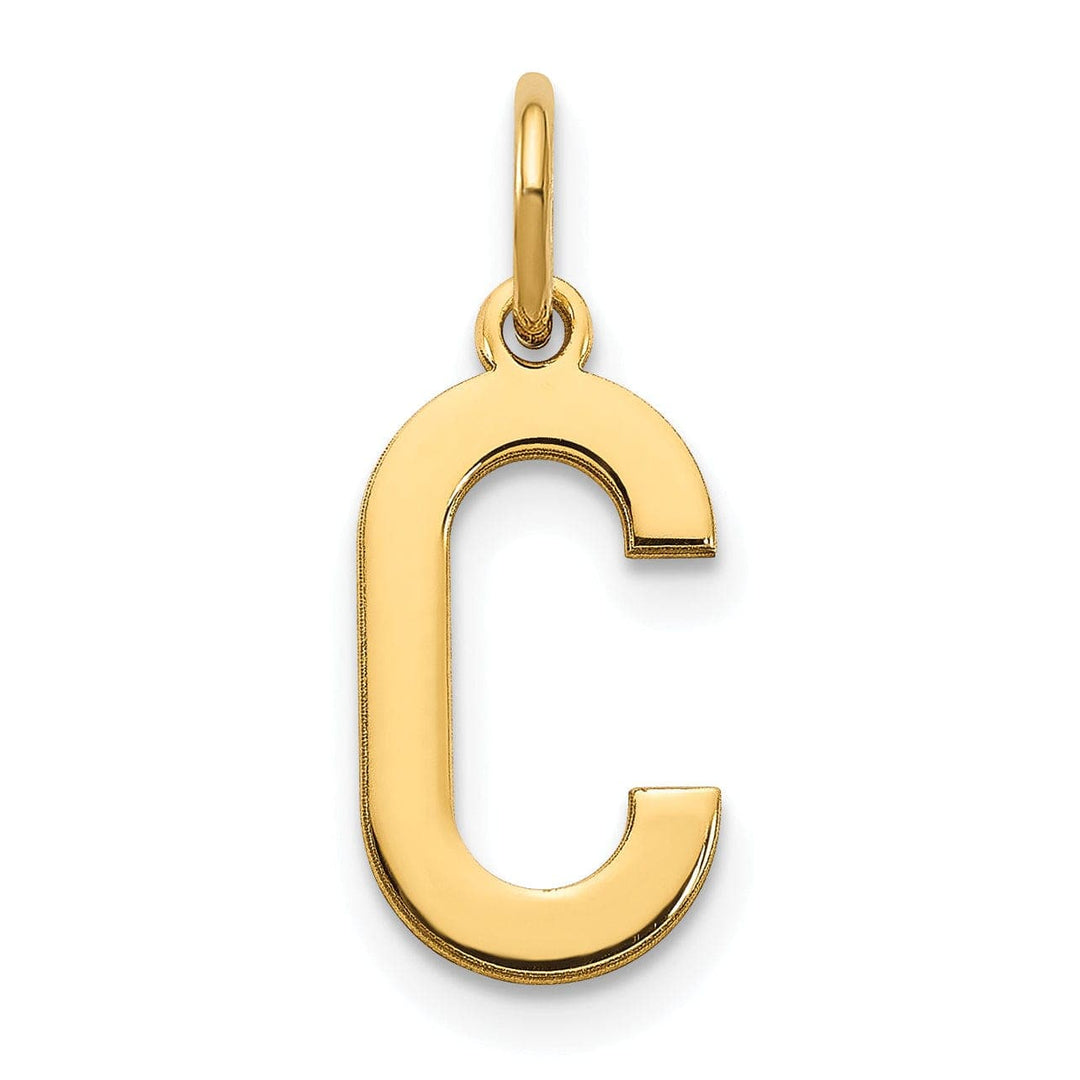 Lovely Rita's Pendants & Charms 14k Yellow Gold Women's Letter C Initial Charm Pendant