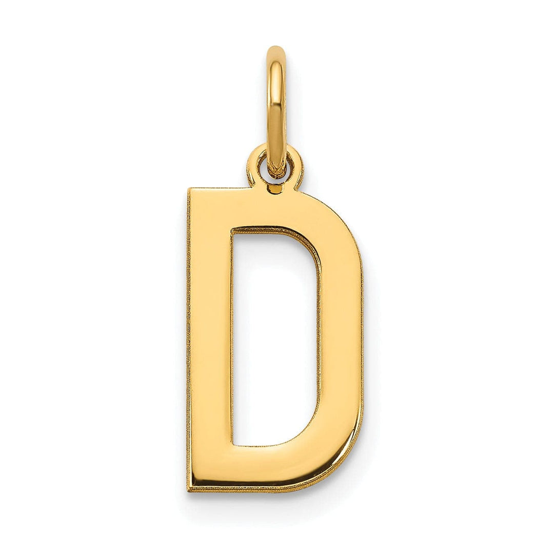 Lovely Rita's Pendants & Charms 14k Yellow Gold Women's Letter D Initial Charm Pendant