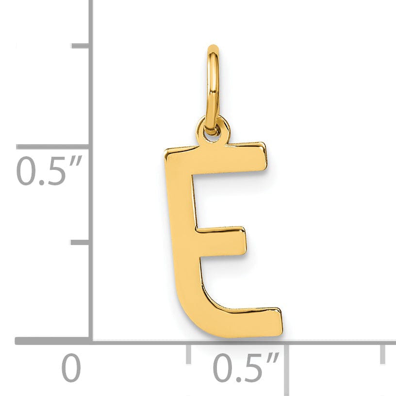 Lovely Rita's Pendants & Charms 14k Yellow Gold Women's Letter E Initial Charm Pendant