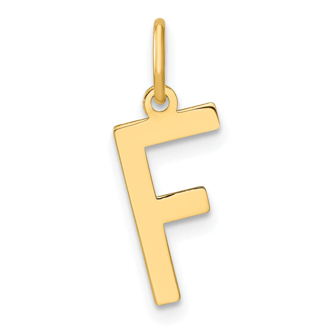 Lovely Rita's Pendants & Charms 14k Yellow Gold Women's Letter F Initial Charm Pendant
