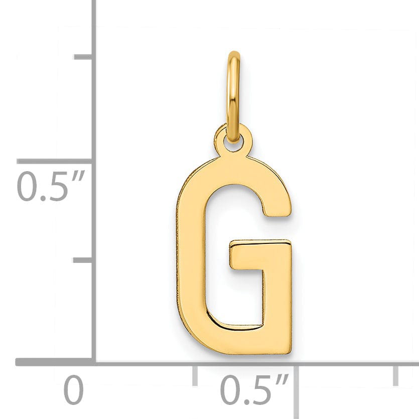 Lovely Rita's Pendants & Charms 14k Yellow Gold Women's Letter G Initial Charm Pendant