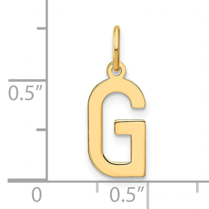 Lovely Rita's Pendants & Charms 14k Yellow Gold Women's Letter G Initial Charm Pendant
