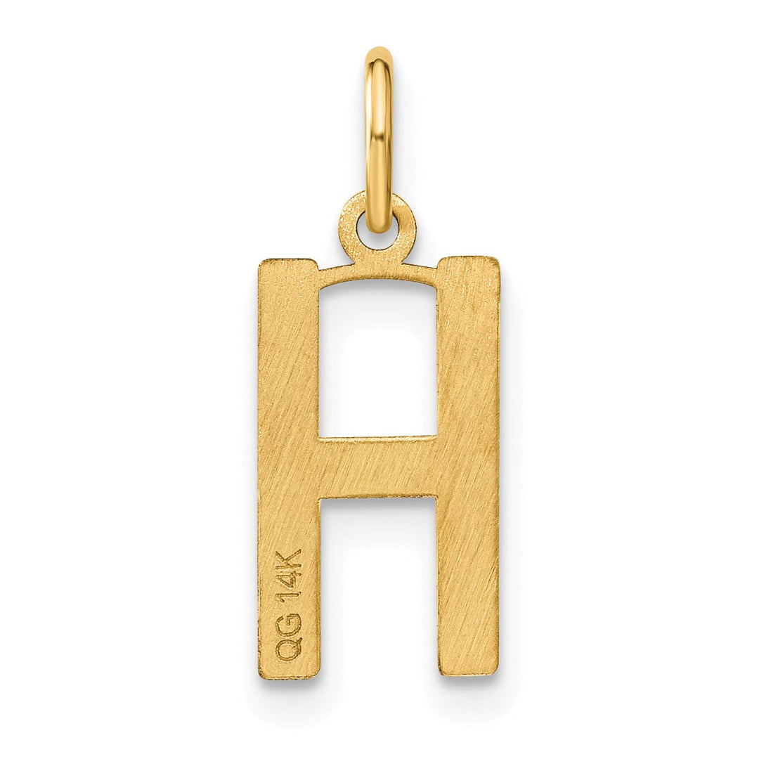 Lovely Rita's Pendants & Charms 14k Yellow Gold Women's Letter H Initial Charm Pendant