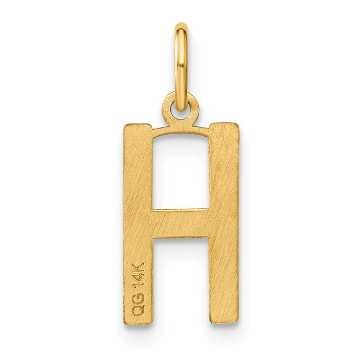 Lovely Rita's Pendants & Charms 14k Yellow Gold Women's Letter H Initial Charm Pendant