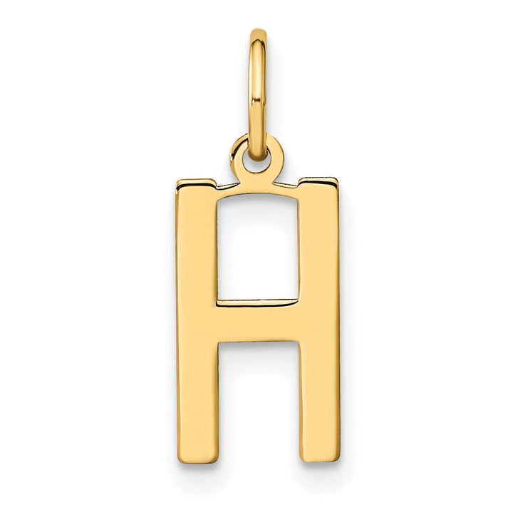 Lovely Rita's Pendants & Charms 14k Yellow Gold Women's Letter H Initial Charm Pendant