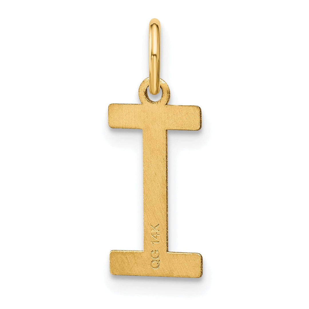 Lovely Rita's Pendants & Charms 14k Yellow Gold Women's Letter I Initial Charm Pendant