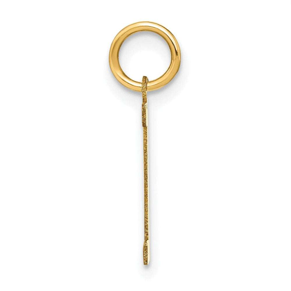 Lovely Rita's Pendants & Charms 14k Yellow Gold Women's Letter I Initial Charm Pendant