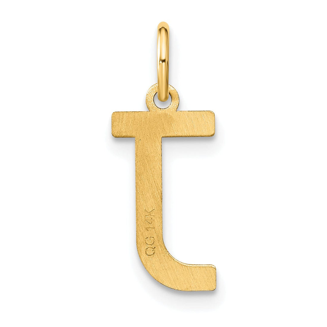 Lovely Rita's Pendants & Charms 14k Yellow Gold Women's Letter J Initial Charm Pendant
