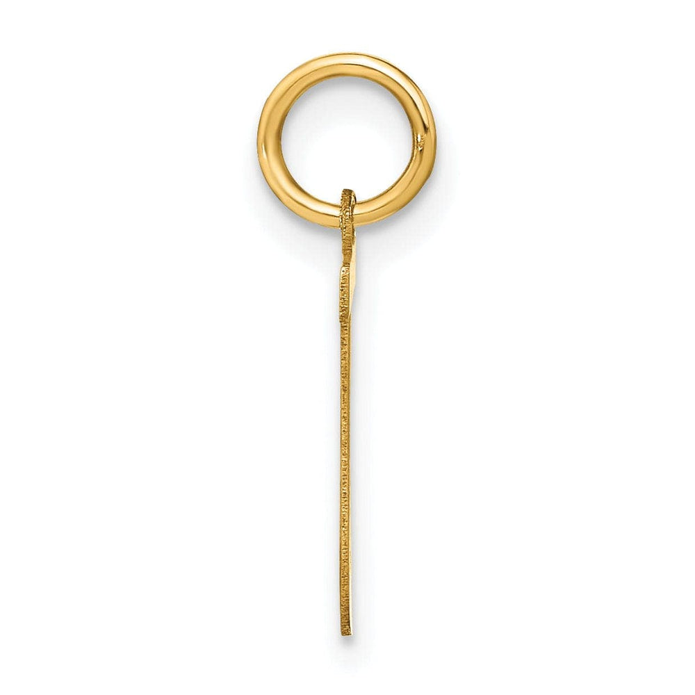 Lovely Rita's Pendants & Charms 14k Yellow Gold Women's Letter J Initial Charm Pendant