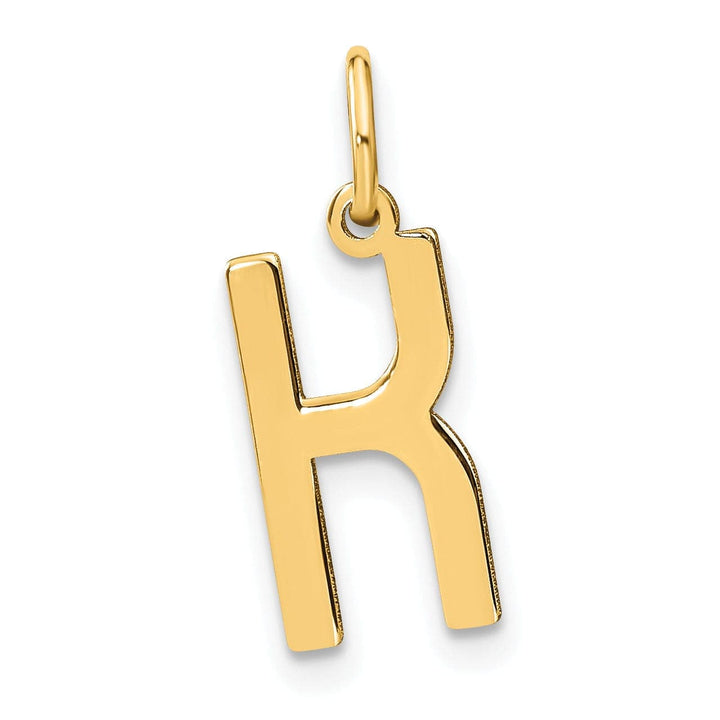 Lovely Rita's Pendants & Charms 14k Yellow Gold Women's Letter K Initial Charm Pendant