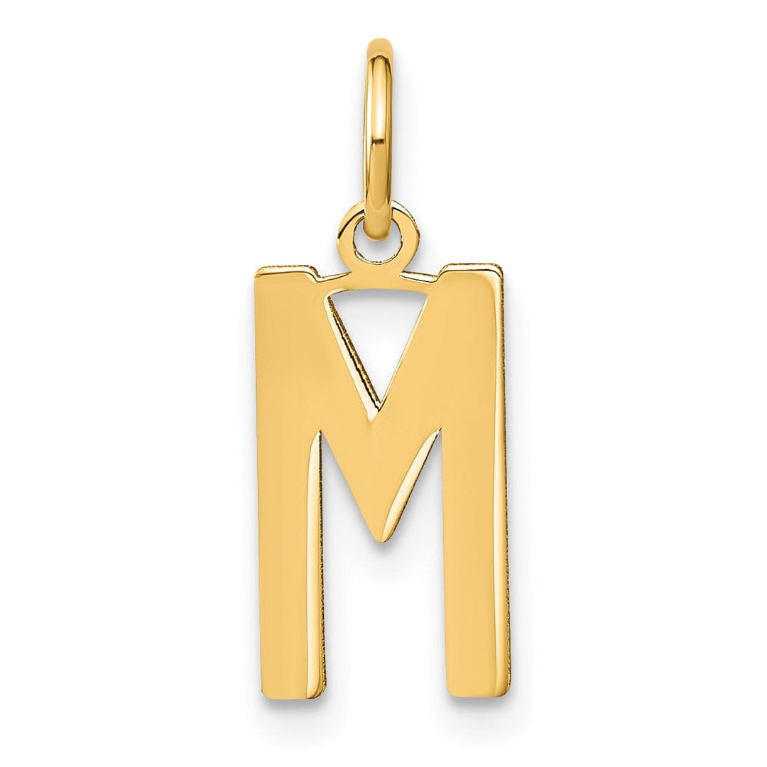 Lovely Rita's Pendants & Charms 14k Yellow Gold Women's Letter M Initial Charm Pendant